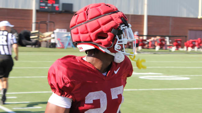 Arkansas freshman DB Ahkhari Johnson.