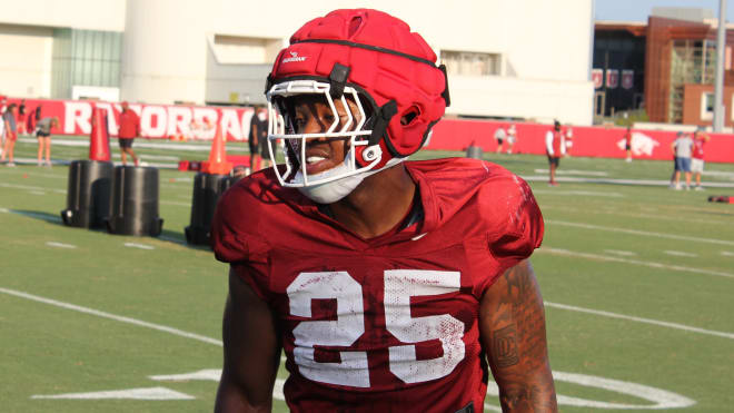 Arkansas defensive back-linebacker hybrid Anthony Switzer.