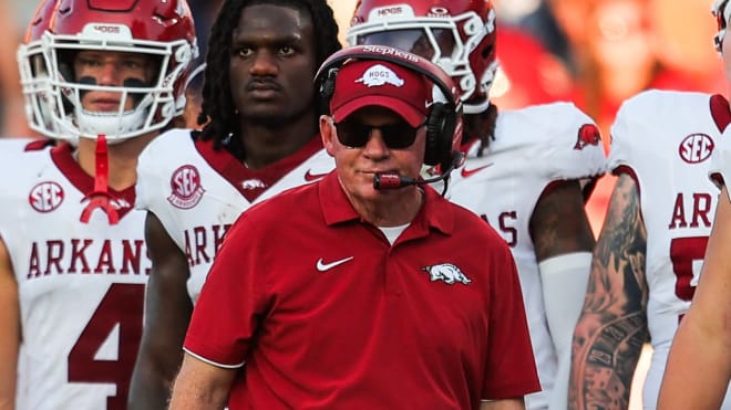 Arkansas OC Bobby Petrino.